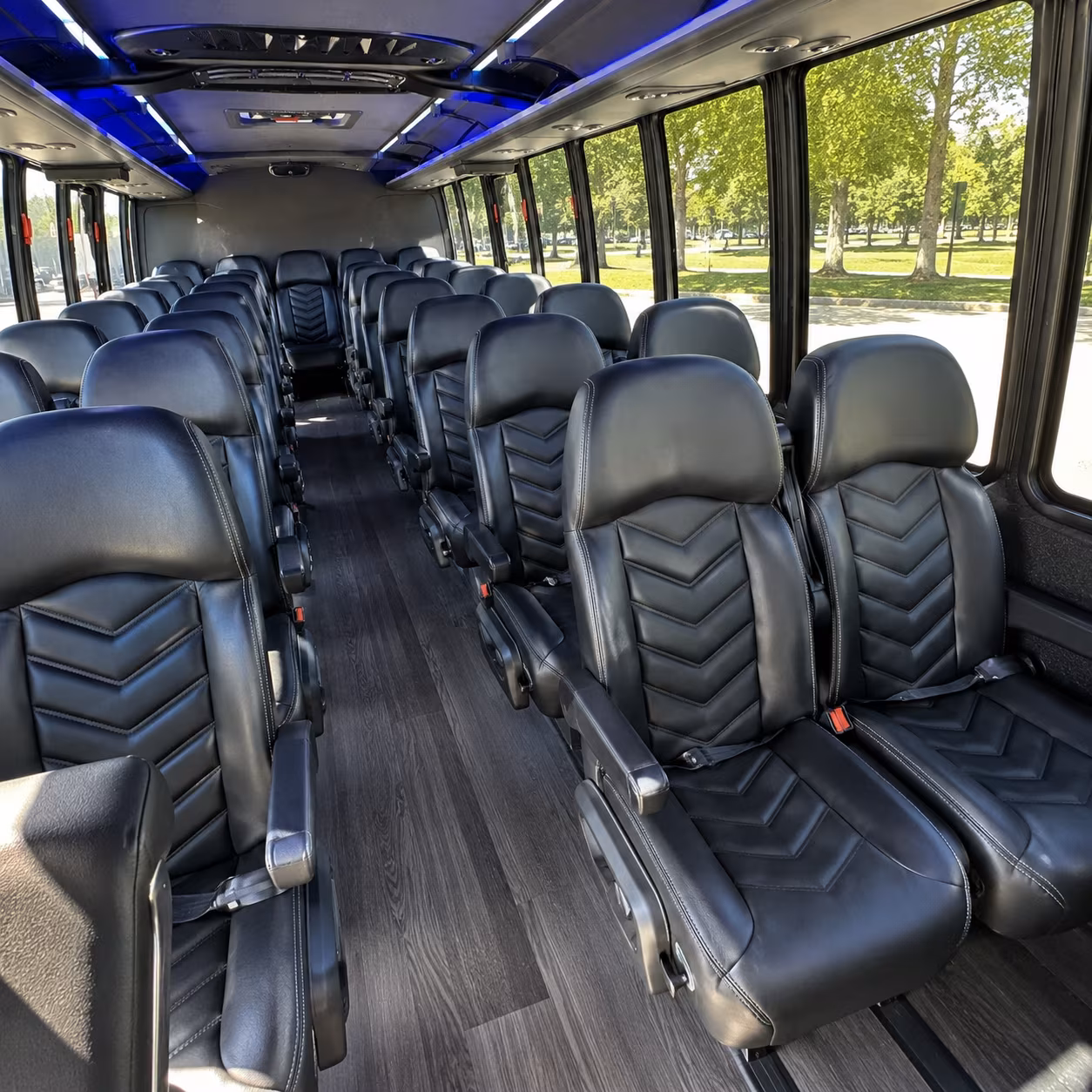 port st lucie 28 passenger minibus interior