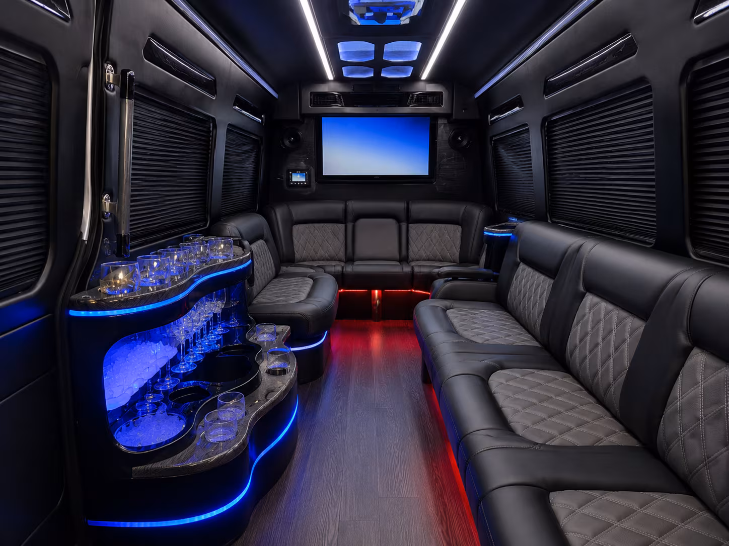 port st lucie sprinter limousine inside